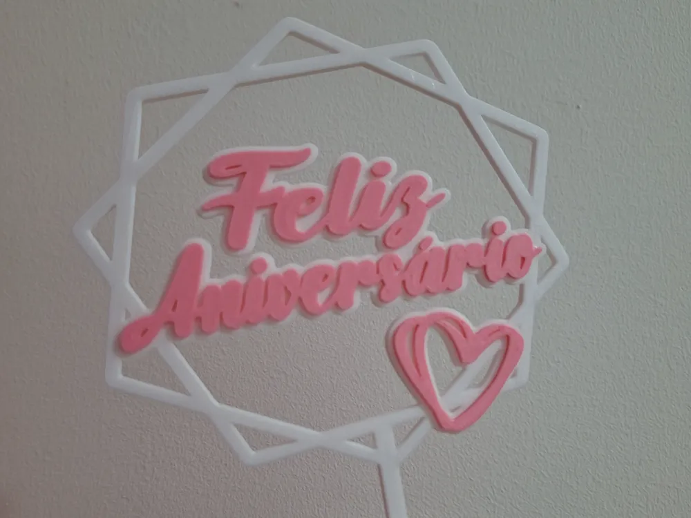Topper Feliz Aniversario