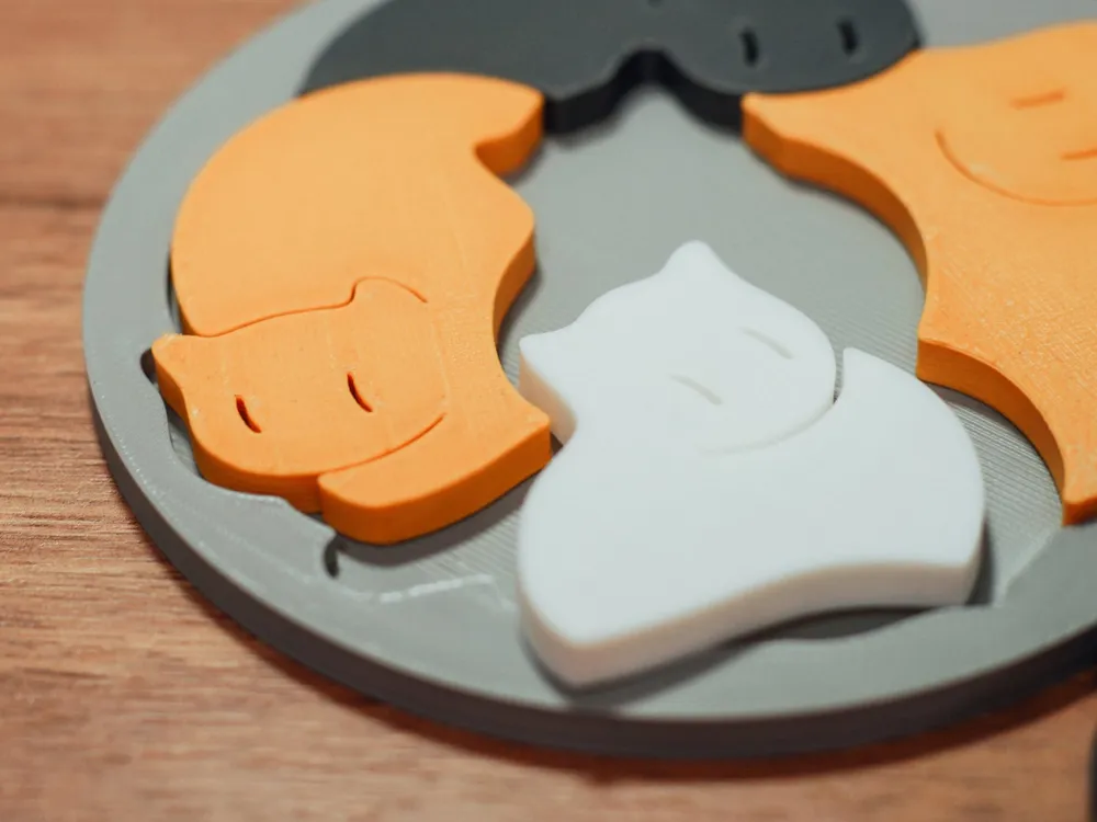 Rompecabezas Circular de Gato