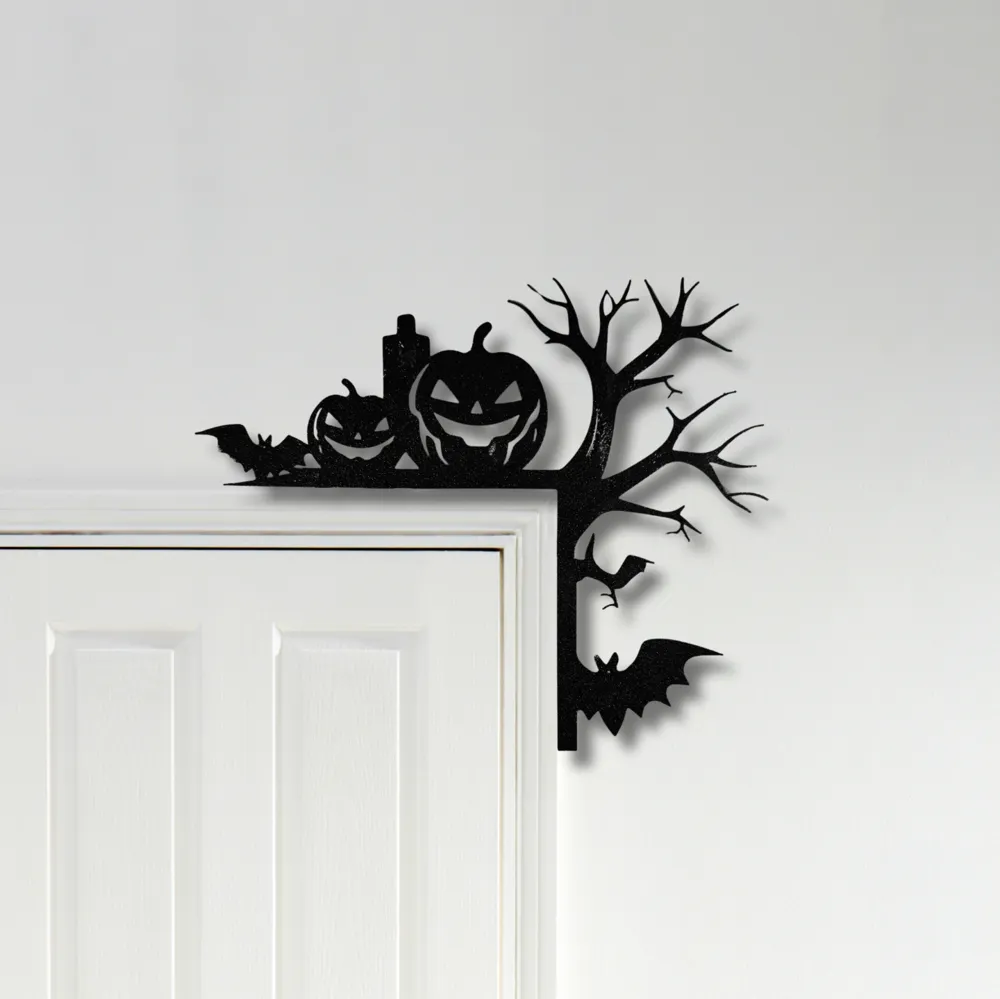 Deco para puerta de calabazas