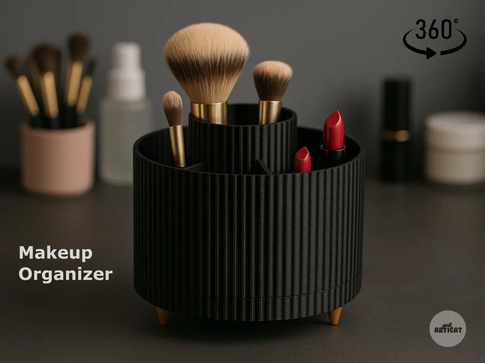Organizador de maquillajes giratorio