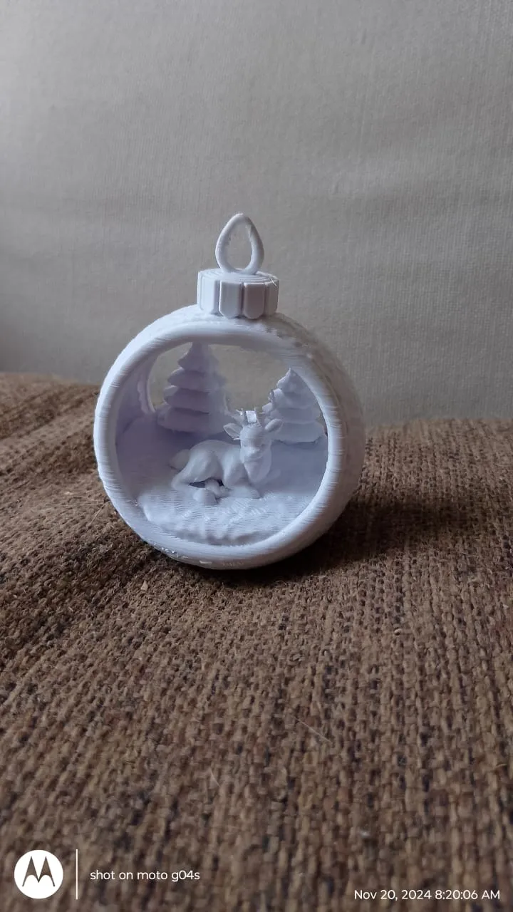 Adorno colgante de reno