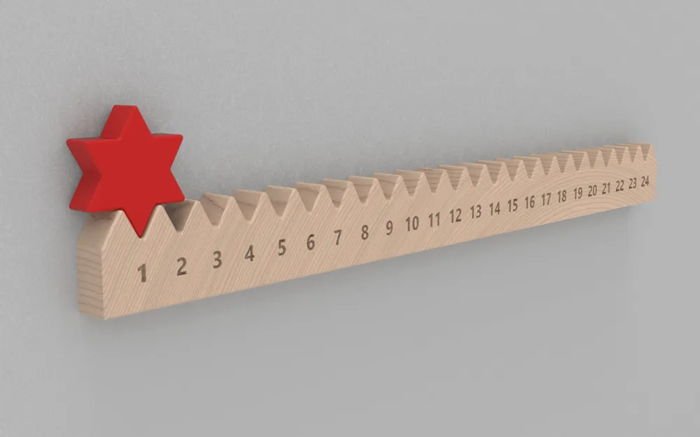 Calendario de Adviento para colgar