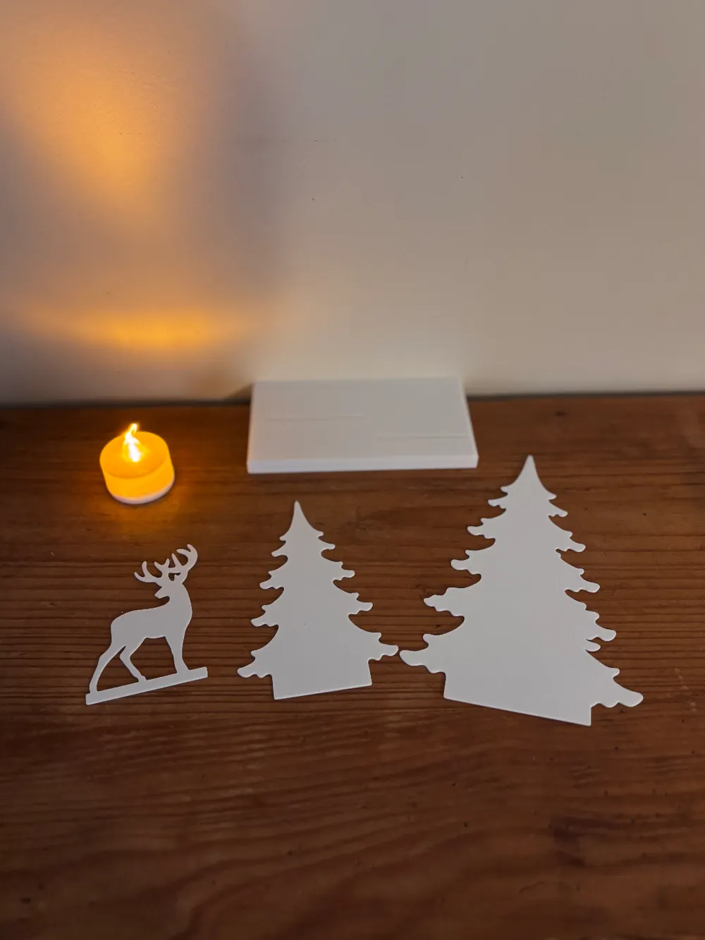 Deco Luminosa Pinos y Reno