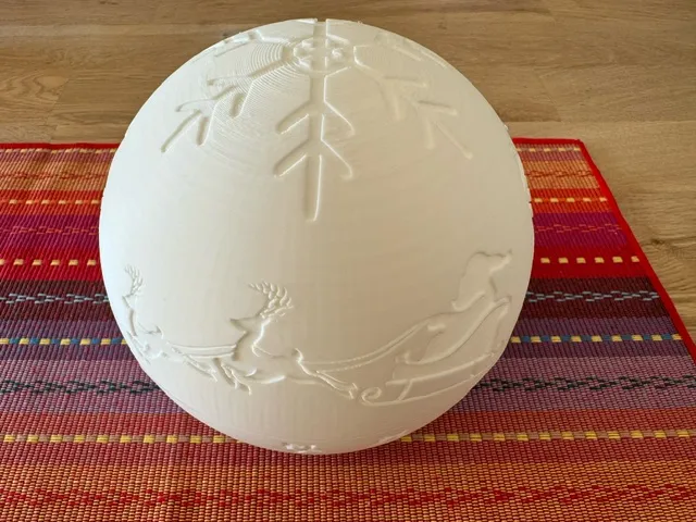 Esfera Navideña con luz