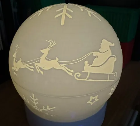 Esfera Navideña con luz