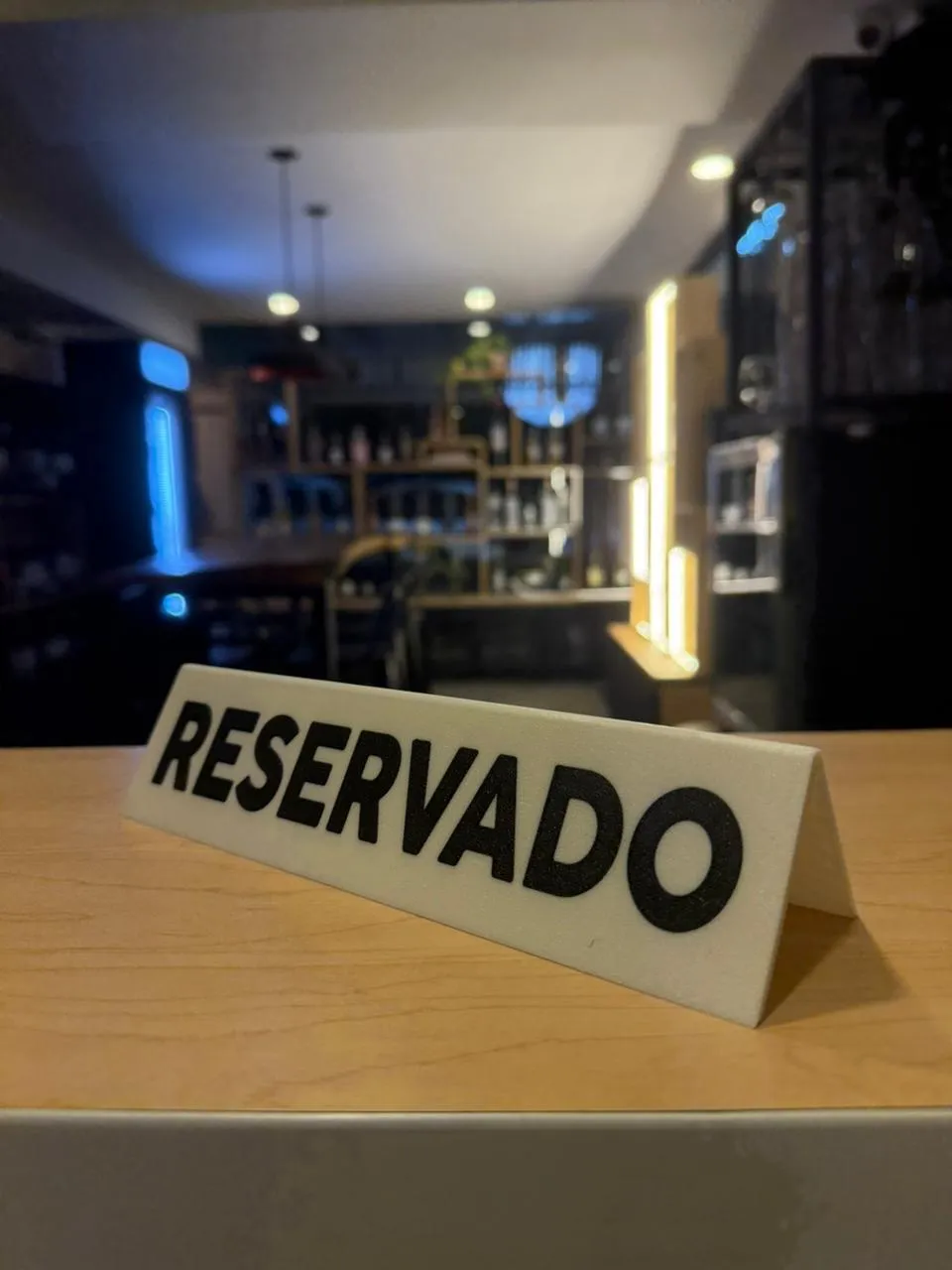 Letrero de Reservado
